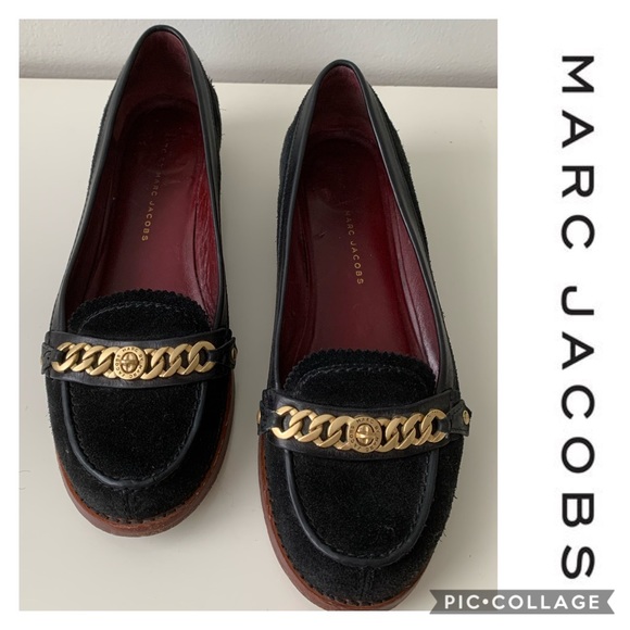 Marc By Marc Jacobs Shoes - Marc Jacobs Loafers Flats Size 7 37 Black Suede